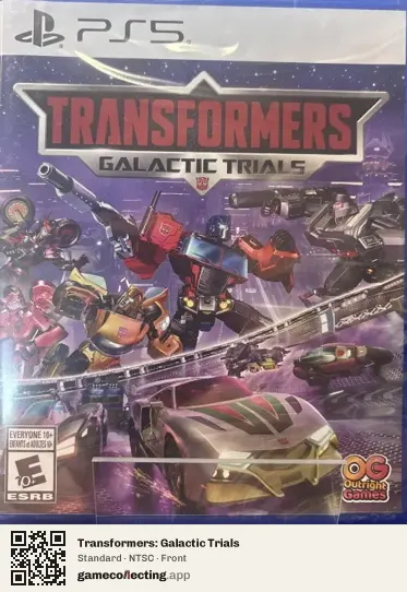 Transformers: Galactic Trials PlayStation 5, NTSC box front
