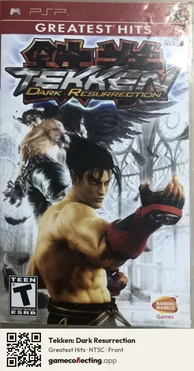 Tekken: Dark Resurrection PlayStation Portable, NTSC box front