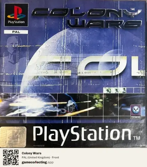 Colony Wars PlayStation, United Kingdom box front