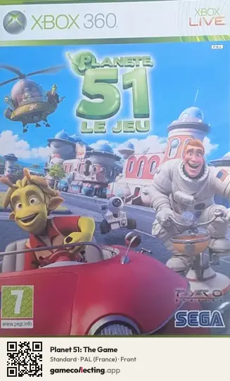 Planet 51: The Game Xbox 360, France box front