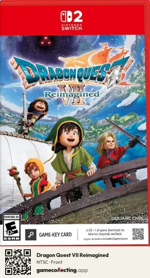Dragon Quest VII Reimagined Nintendo Switch 2, NTSC box front