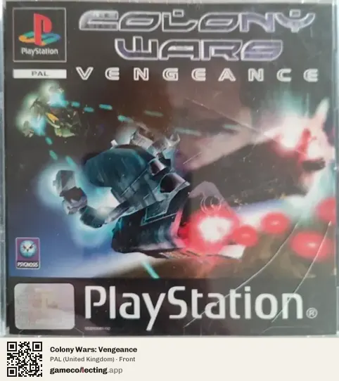 Colony Wars: Vengeance PlayStation, United Kingdom box front