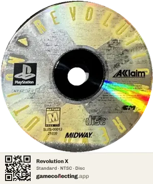 Revolution X PlayStation, NTSC disc