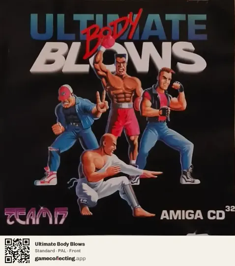 Ultimate Body Blows Amiga CD32, PAL box front