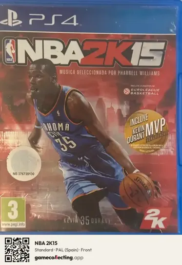 NBA 2K15 PlayStation 4, Spain box front