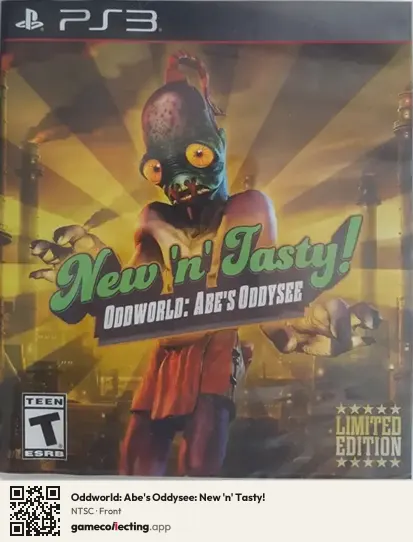 Oddworld: Abe's Oddysee: New 'n' Tasty! PlayStation 3, NTSC box front