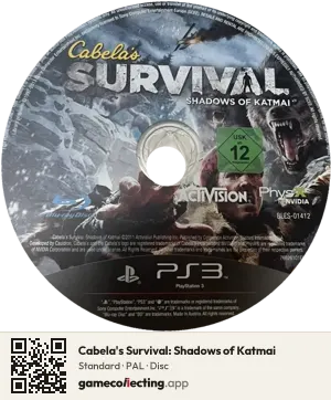 Cabela's Survival: Shadows of Katmai PlayStation 3, PAL disc
