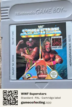 WWF Superstars Game Boy, PAL cartridge label