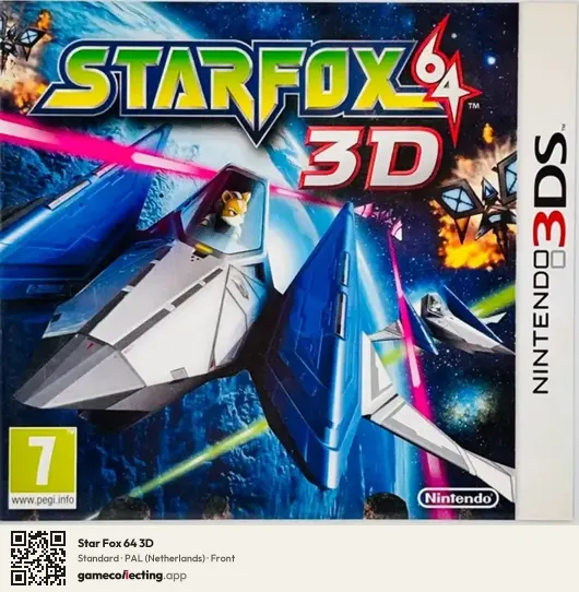 Star Fox 64 3D Nintendo 3DS, Netherlands box front
