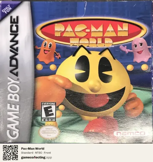 Pac-Man World Game Boy Advance, NTSC box front
