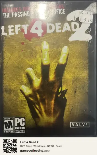 Left 4 Dead 2 Computer, NTSC box front