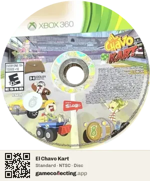 El Chavo Kart Xbox 360, NTSC disc
