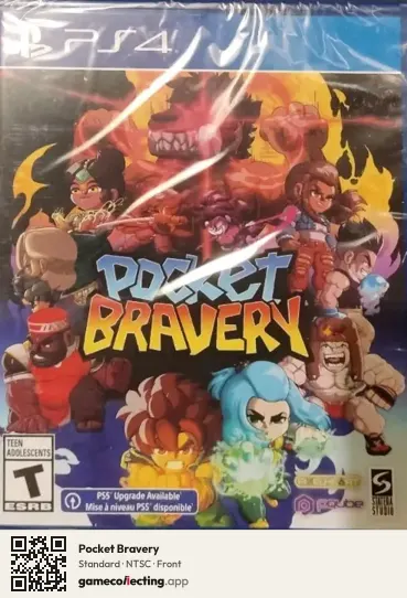Pocket Bravery PlayStation 4, NTSC box front