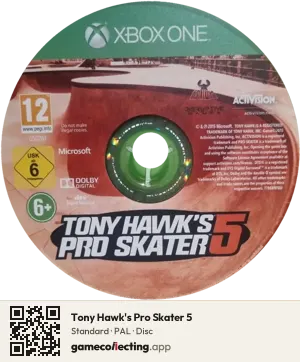 Tony Hawk's Pro Skater 5 Xbox One, PAL disc
