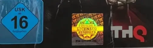 WWE '13, the USK square on its front