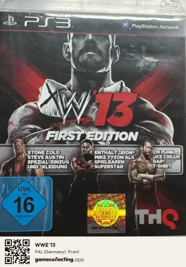 WWE '13 PlayStation 3, Germany box front