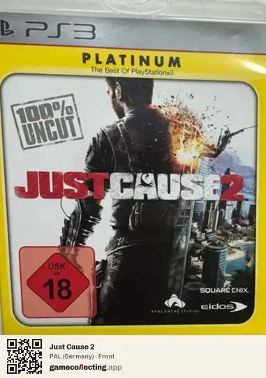 Just Cause 2 PlayStation 3, Germany box front