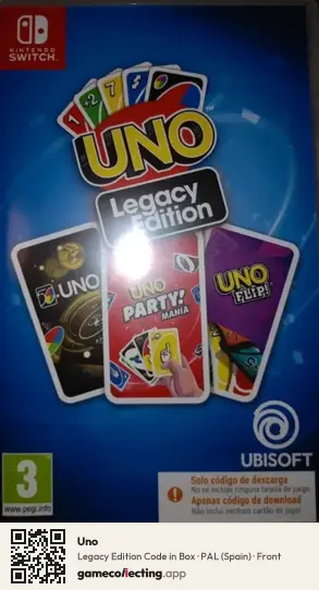 Uno Nintendo Switch, Spain box front