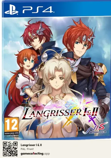 Langrisser I & II PlayStation 4, PAL box front
