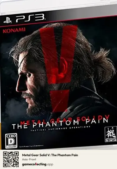 Metal Gear Solid V: The Phantom Pain PlayStation 3, Asia box front