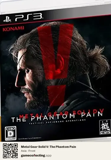 Metal Gear Solid V: The Phantom Pain PlayStation 3, Asia box front