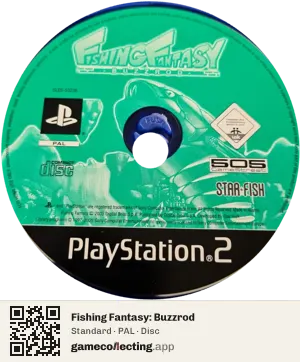 Fishing Fantasy: Buzzrod PlayStation 2, PAL disc