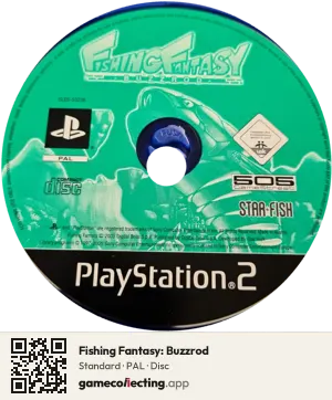 Fishing Fantasy: Buzzrod PlayStation 2, PAL disc