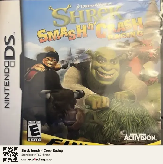 Shrek Smash n' Crash Racing Nintendo DS, NTSC box front