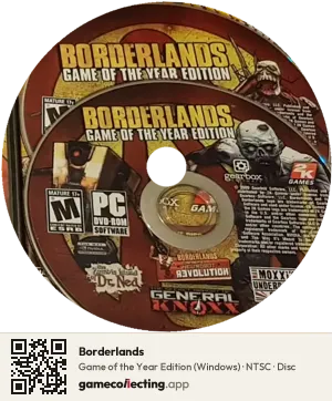 Borderlands Computer, NTSC disc