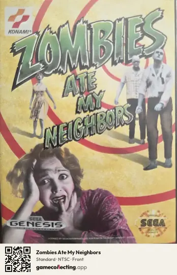 Zombies Ate My Neighbors Sega Mega Drive / Genesis, NTSC box front