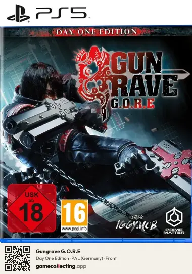 Gungrave G.O.R.E PlayStation 5, Germany box front