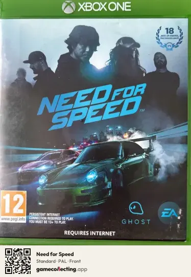 Need for Speed Xbox One, PAL box front