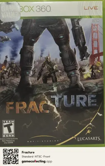 Fracture Xbox 360, NTSC box front