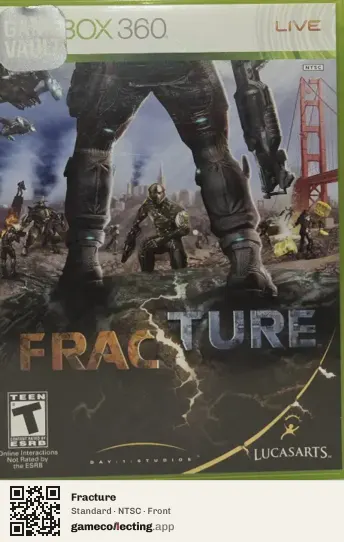 Fracture Xbox 360, NTSC box front