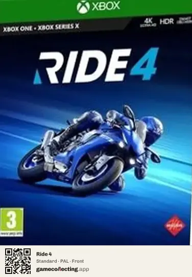 Ride 4 Xbox One, PAL box front