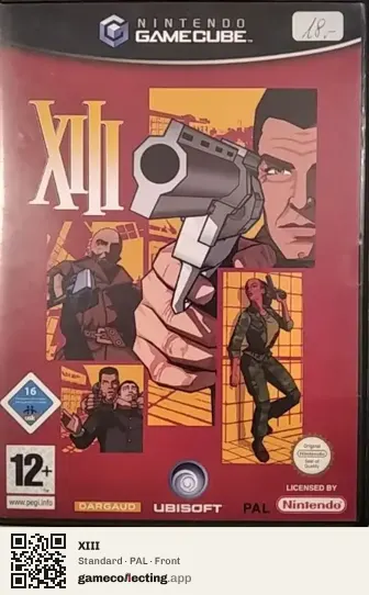 XIII Nintendo GameCube, PAL box front