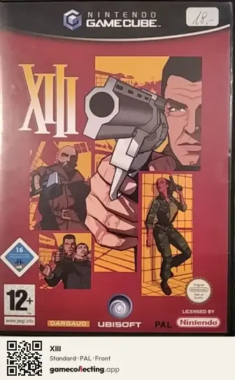 XIII Nintendo GameCube, PAL box front