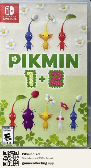 Pikmin 1 + 2 Nintendo Switch, NTSC box front