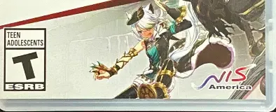 Ys IX: Monstrum Nox, the ESRB box on its front