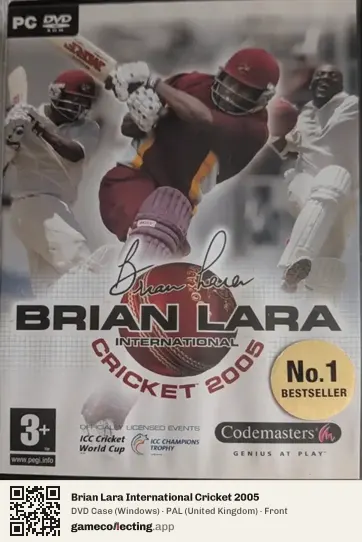 Brian Lara International Cricket 2005 Computer, United Kingdom box front