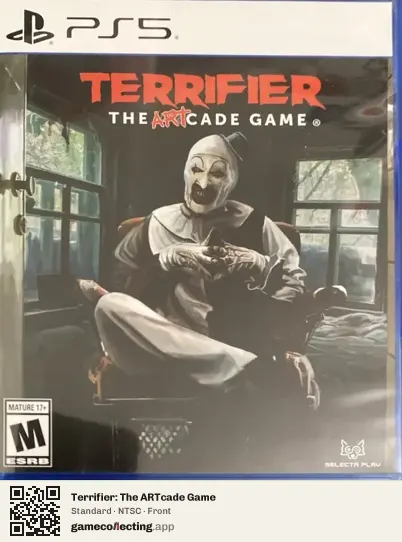 Terrifier: The ARTcade Game PlayStation 5, NTSC box front
