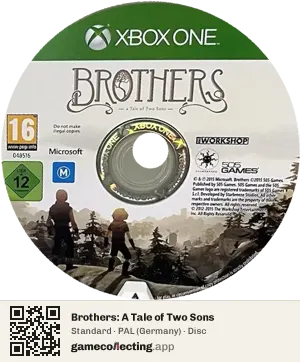 Brothers: A Tale of Two Sons Xbox One, PAL disc