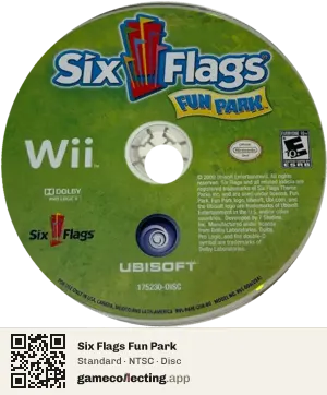 Six Flags Fun Park Nintendo Wii, NTSC disc