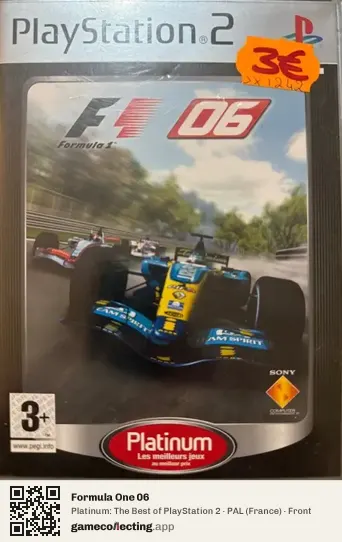 Formula One 06 PlayStation 2, France box front
