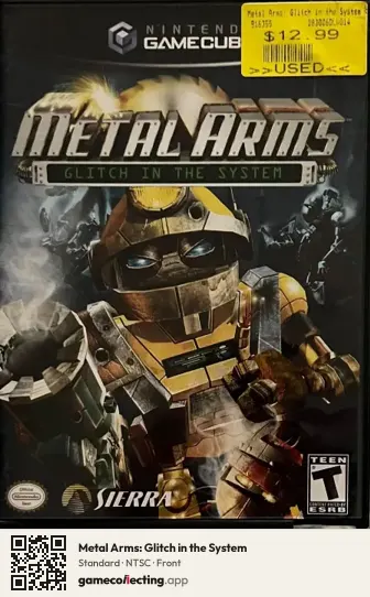Metal Arms: Glitch in the System Nintendo GameCube, NTSC box front