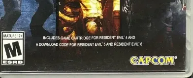 Resident Evil Triple Pack, the ESRB box on its front