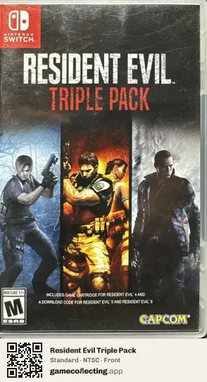 Resident Evil Triple Pack Nintendo Switch, NTSC box front