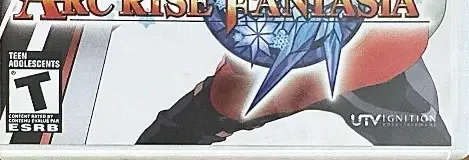 Arc Rise Fantasia, the ESRB box on its front