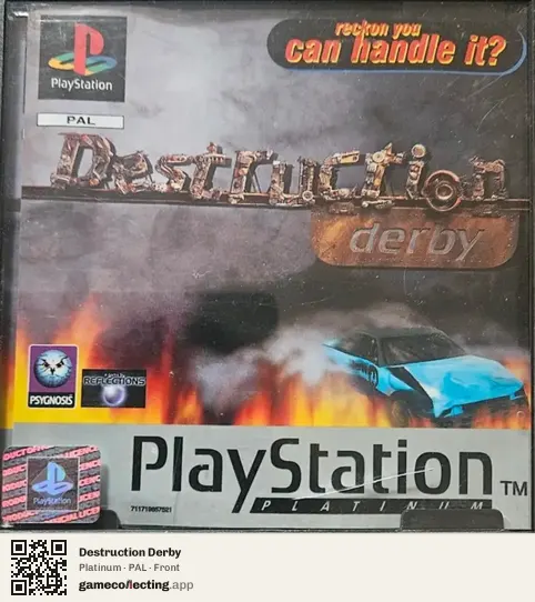 Destruction Derby PlayStation, PAL box front