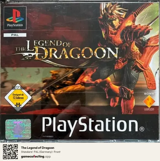 The Legend of Dragoon PlayStation, Germany box front